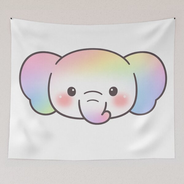 Item preview, Cute Rainbow Elephant Kawaii Pastel designed and sold by Owcomm.