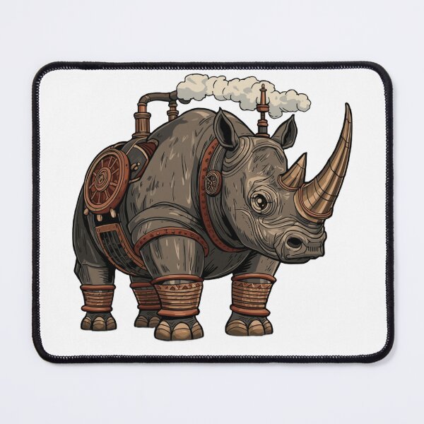 Item preview, Steampunk Rhino T-Shirt | Victorian Ironclad Beast designed and sold by DmaarGroup.