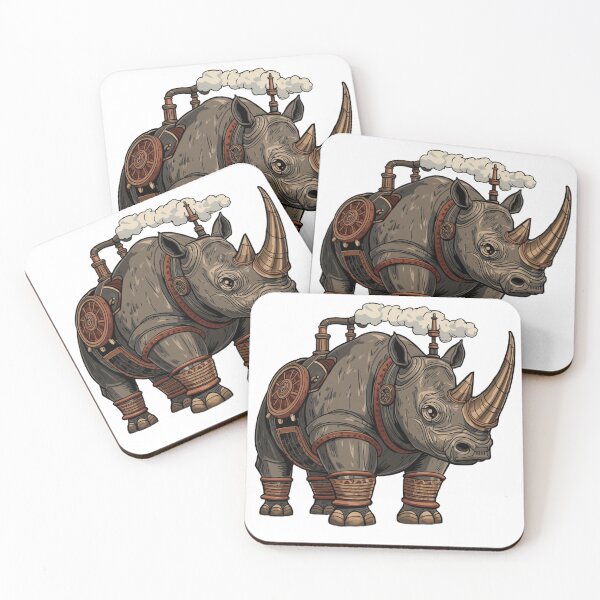 Item preview, Steampunk Rhino T-Shirt | Victorian Ironclad Beast designed and sold by DmaarGroup.