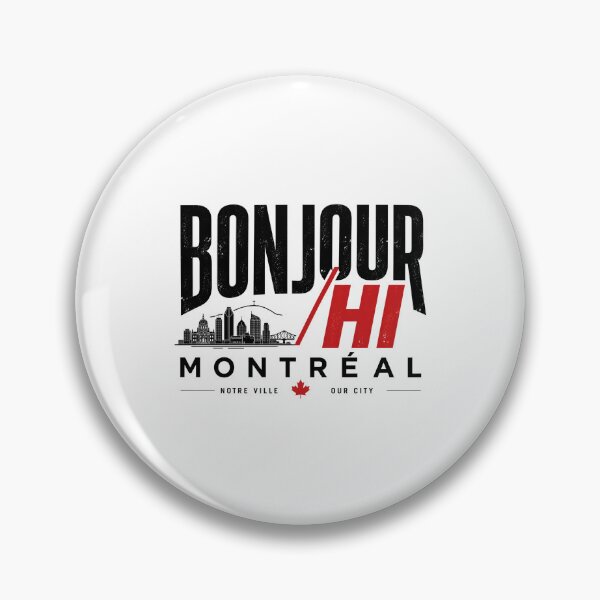 Item preview, Bonjour Hi Montreal Our City Bilingual Skyline designed and sold by Fenay Designs.