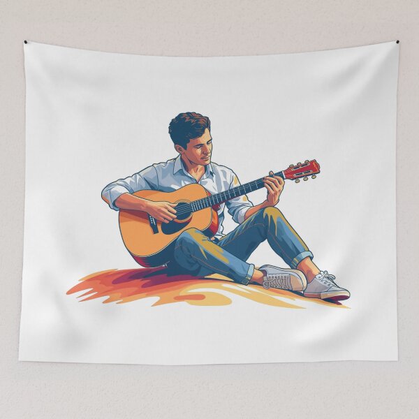 Item preview, Acoustic Beach Sessions - Guitarist Vector A designed and sold by A-M-G-Shop.