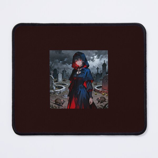 Item preview, Gothic Art Style Anime Girl on Graveyard designed and sold by AllxN.