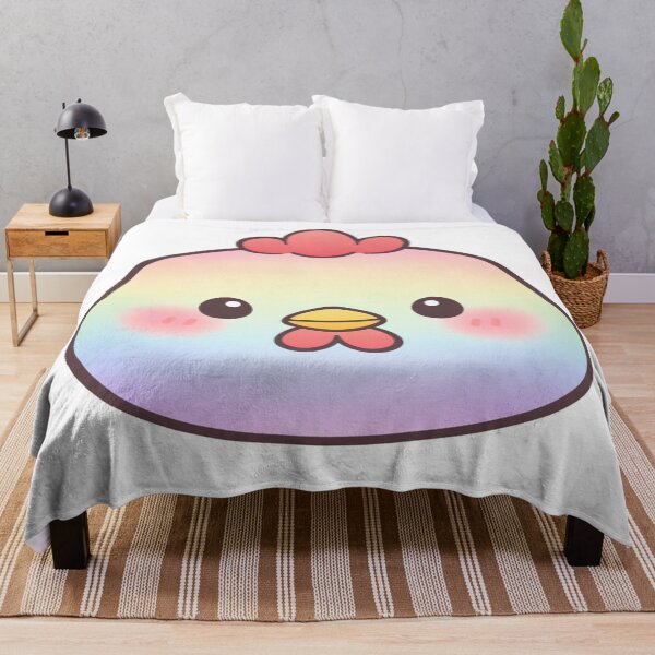 Item preview, Rainbow Pastel Kawaii Chicken Face Cute designed and sold by Owcomm.