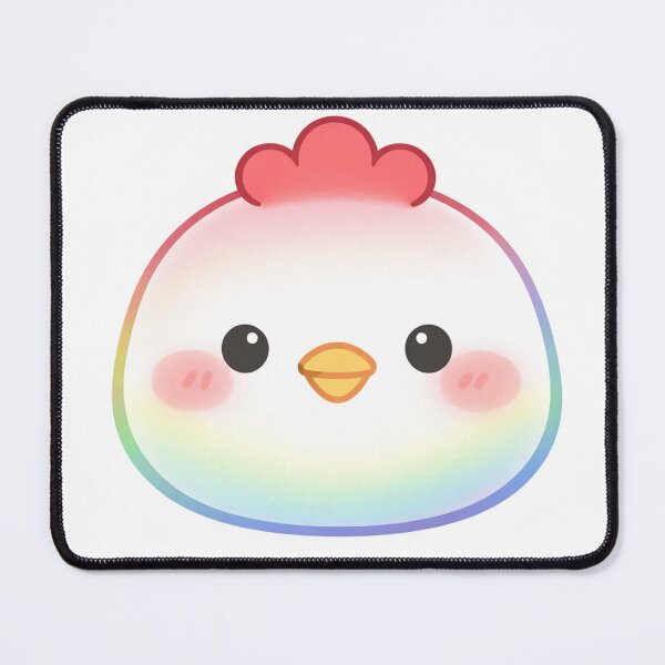 Item preview, Rainbow Glowing Kawaii Chicken Face Cute designed and sold by Owcomm.