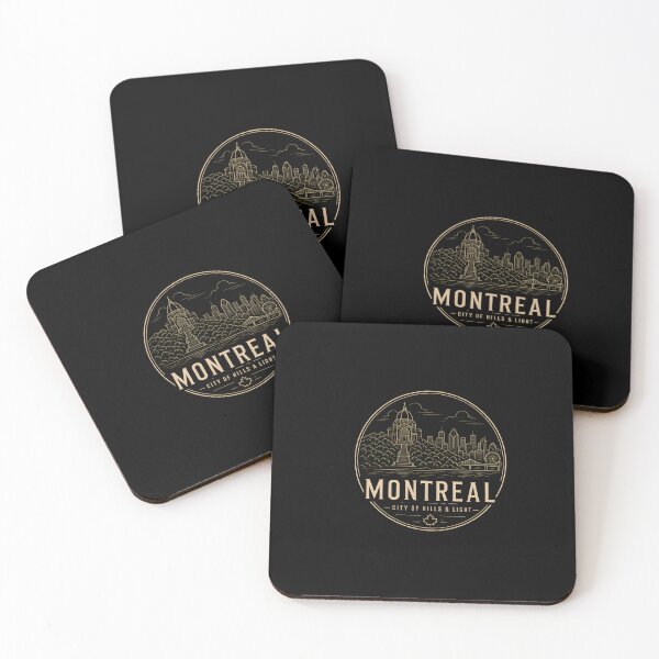 Item preview, Montreal City Of Hills And Light Line Art designed and sold by Fenay Designs.
