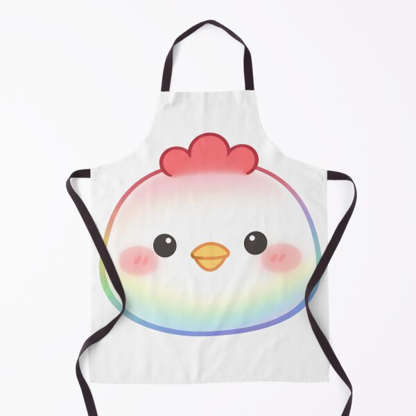 Item preview, Rainbow Glowing Kawaii Chicken Face Cute designed and sold by Owcomm.