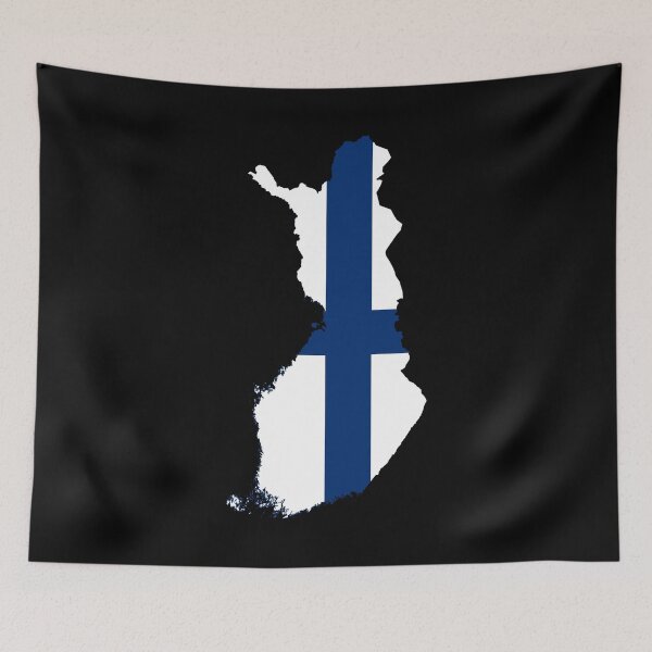 Item preview, Finland Flag Map designed and sold by DreamBrushy.