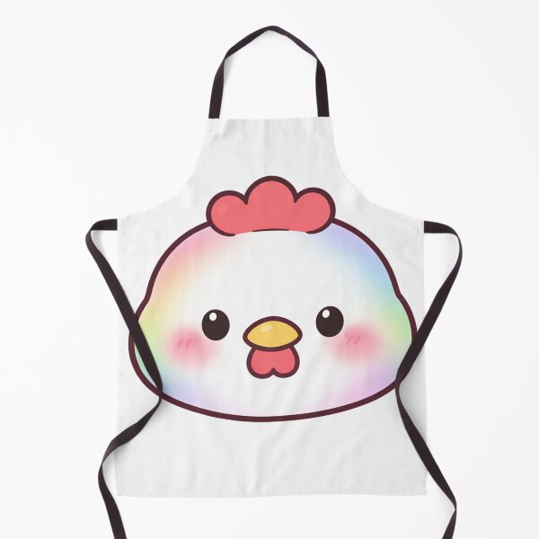 Item preview, Rainbow Glow Kawaii Chicken Face designed and sold by Owcomm.