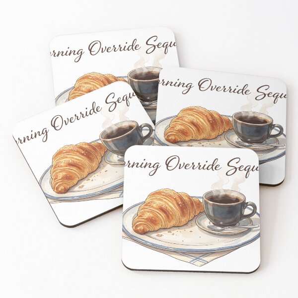 Item preview, Cozy Anime Style Coffee and Croissant Morning designed and sold by ModMotiff.
