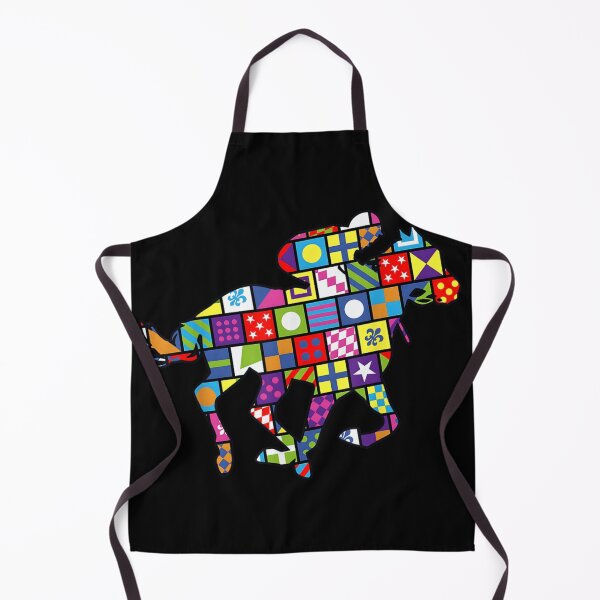 Item preview, Colorful Geometric Abstract Horse Racing Jockey Silhouette Art Graphic Design designed and sold by EricCotanori.