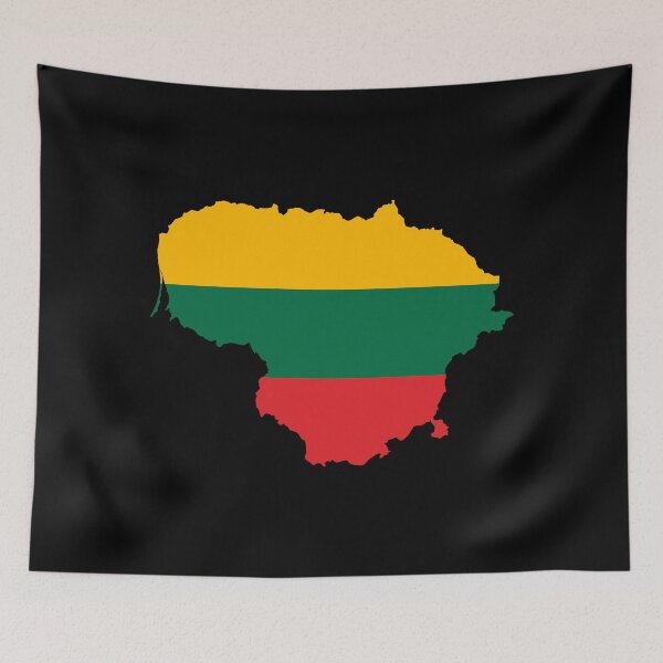 Item preview, Flag Map of Lithuania designed and sold by DreamBrushy.