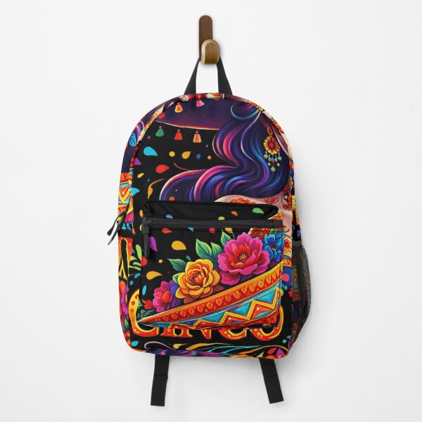 Item preview, Vibrant Cinco De Mayo Sugar Skull Woman Floral Sombrero Mexican Heritage Art designed and sold by EricCotanori.