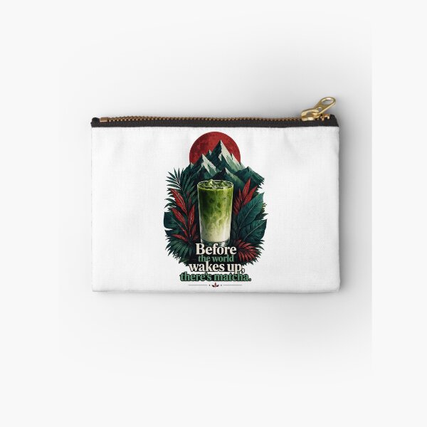 Item preview, Before the World Wakes Up - Matcha Nature & Mountain Adventure Art designed and sold by BrewmarkStudio.