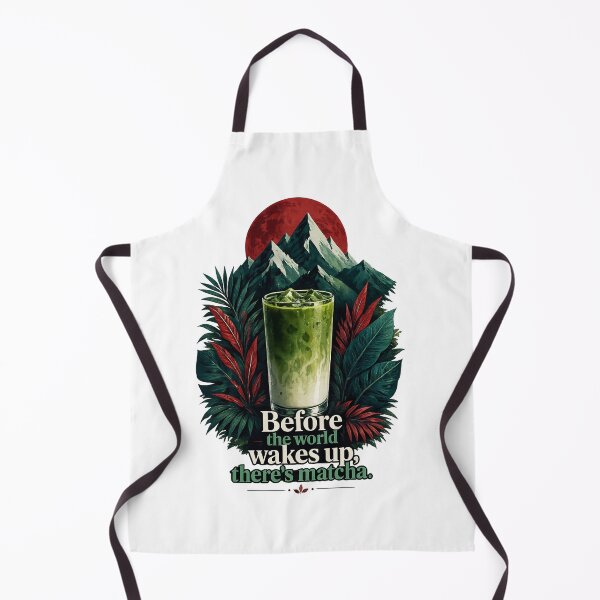 Item preview, Before the World Wakes Up - Matcha Nature & Mountain Adventure Art designed and sold by BrewmarkStudio.