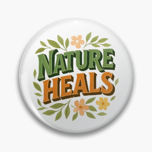 Item preview, Nature Heals - Motivational Quote designed and sold by GUNAPRIYAA.