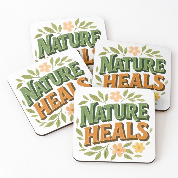 Item preview, Nature Heals - Motivational Quote designed and sold by GUNAPRIYAA.