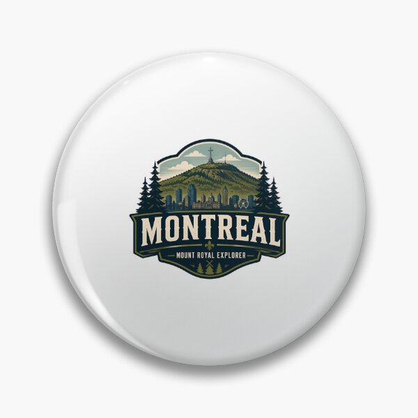 Item preview, Montreal Mount Royal Explorer Vintage Skyline designed and sold by Fenay Designs.
