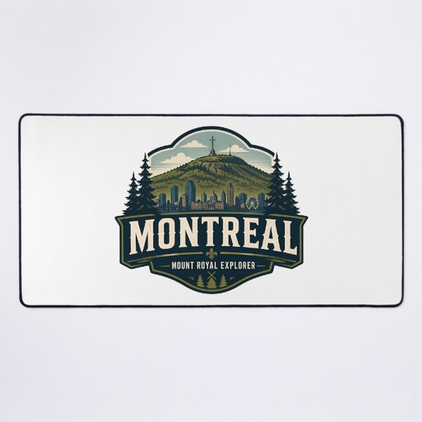 Item preview, Montreal Mount Royal Explorer Vintage Skyline designed and sold by Fenay Designs.