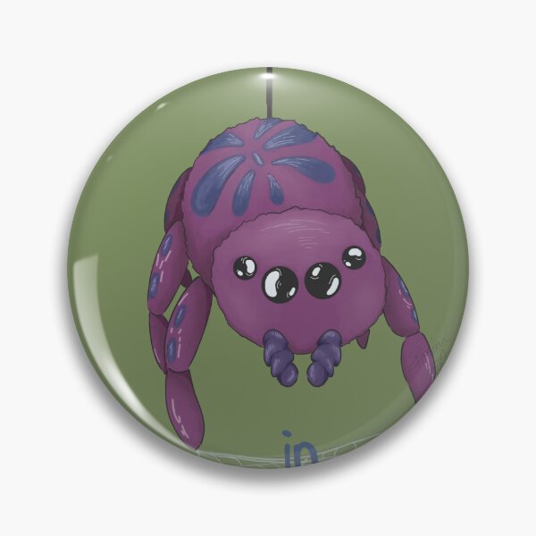 Item preview, Let me be weird in peace - cartoon illustrated purple spider designed and sold by Basiinaa.