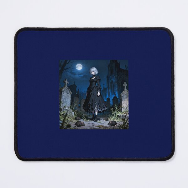 Item preview, Gothic Art Style Anime Girl on Graveyard designed and sold by AllxN.