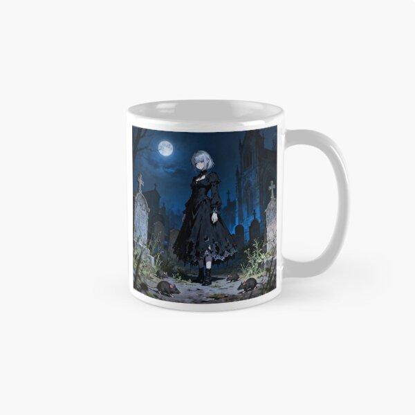 Item preview, Gothic Art Style Anime Girl on Graveyard designed and sold by AllxN.