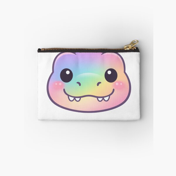 Item preview, Kawaii Rainbow Pastel Reptile Face Cute Chibi designed and sold by Owcomm.