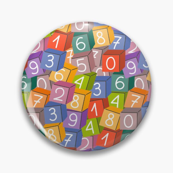 Item preview, Number cube. Pattern for kids. Fun educational background designed and sold by Eridanka.