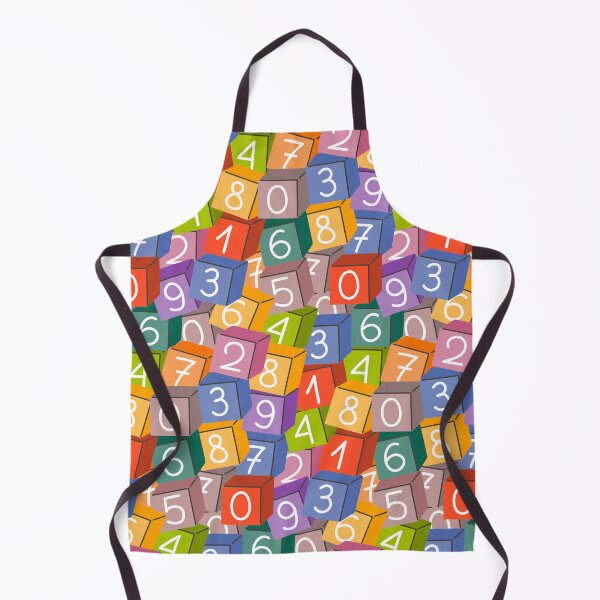 Item preview, Number cube. Pattern for kids. Fun educational background designed and sold by Eridanka.