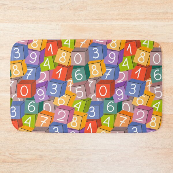 Item preview, Number cube. Pattern for kids. Fun educational background designed and sold by Eridanka.