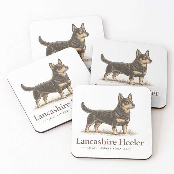 Item preview, Lancashire Heeler Dog Minimalist Line Art Loyal Smart Fearless designed and sold by Pickachoo.