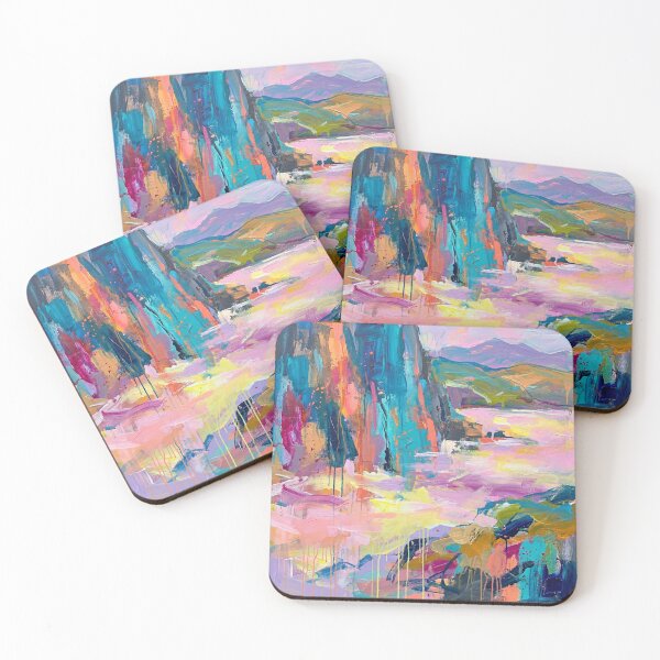 Item preview, Slieve League Abstract Coastal Landscape Painting designed and sold by Printpix.