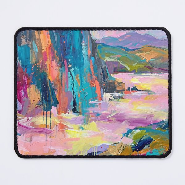 Item preview, Slieve League Abstract Coastal Landscape Painting designed and sold by Printpix.