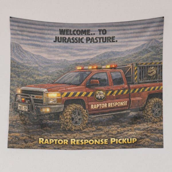 Item preview, Raptor Response Pickup - Jurassic Pasture Containment Truck designed and sold by Thpoar.
