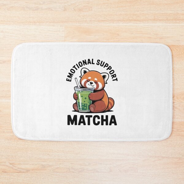 Item preview, Funny Emotional Support Matcha Red Panda Sticker designed and sold by Mr-wow.