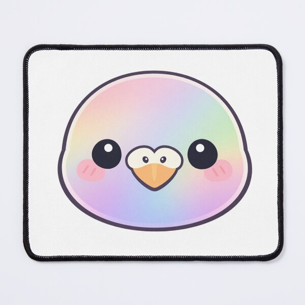 Item preview, Rainbow Pastel Kawaii Bird Face designed and sold by Owcomm.