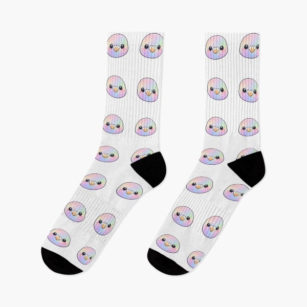 Item preview, Rainbow Pastel Kawaii Bird Face designed and sold by Owcomm.