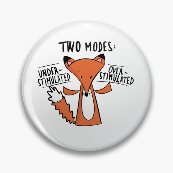 Item preview, Two Modes: Under & Over Stimulated Funny Fox designed and sold by DesignFreakArt.