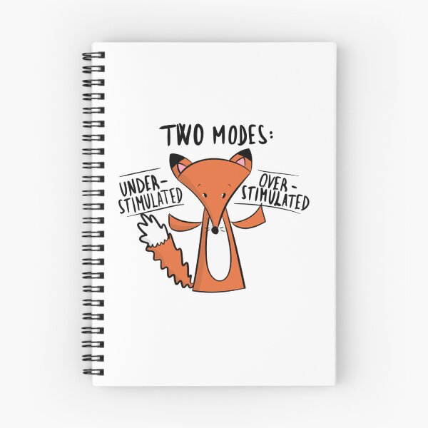 Item preview, Two Modes: Under & Over Stimulated Funny Fox designed and sold by DesignFreakArt.
