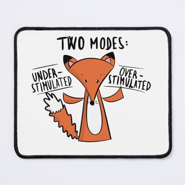 Item preview, Two Modes: Under & Over Stimulated Funny Fox designed and sold by DesignFreakArt.