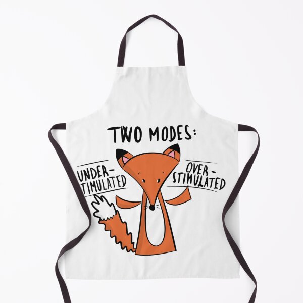 Item preview, Two Modes: Under & Over Stimulated Funny Fox designed and sold by DesignFreakArt.