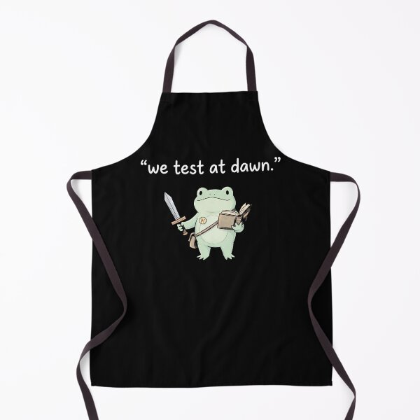 Item preview, We Test At Dawn Funny Student Frog Design designed and sold by ArcaneArtistry.