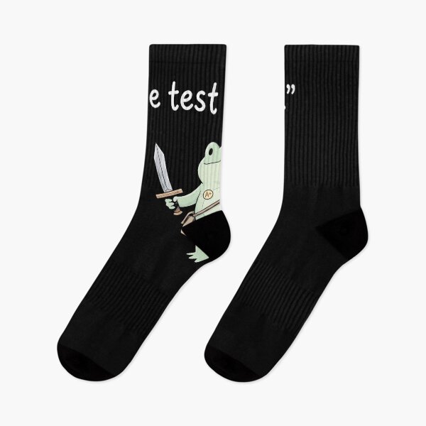 Item preview, We Test At Dawn Funny Student Frog Design designed and sold by ArcaneArtistry.