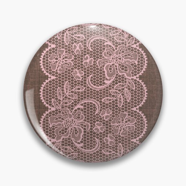 Item preview, Vintage Pink Lace on Linen designed and sold by GlueGunEnergy.