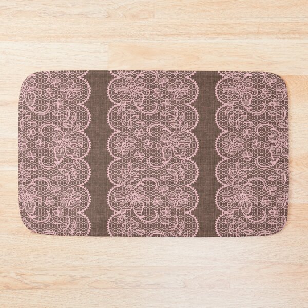 Item preview, Vintage Pink Lace on Linen designed and sold by GlueGunEnergy.