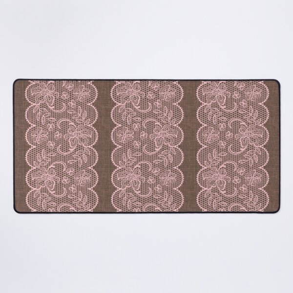 Item preview, Vintage Pink Lace on Linen designed and sold by GlueGunEnergy.