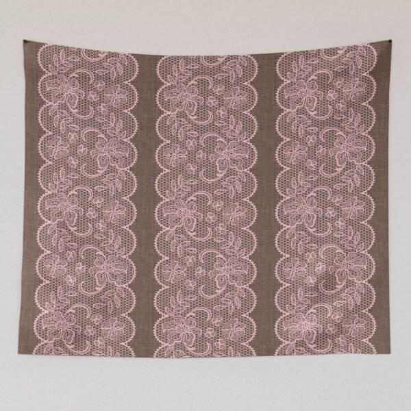 Item preview, Vintage Pink Lace on Linen designed and sold by GlueGunEnergy.