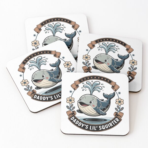 Item preview, Vintage Badge Cute Baby Whale Swimming Art designed and sold by Bloomkept.