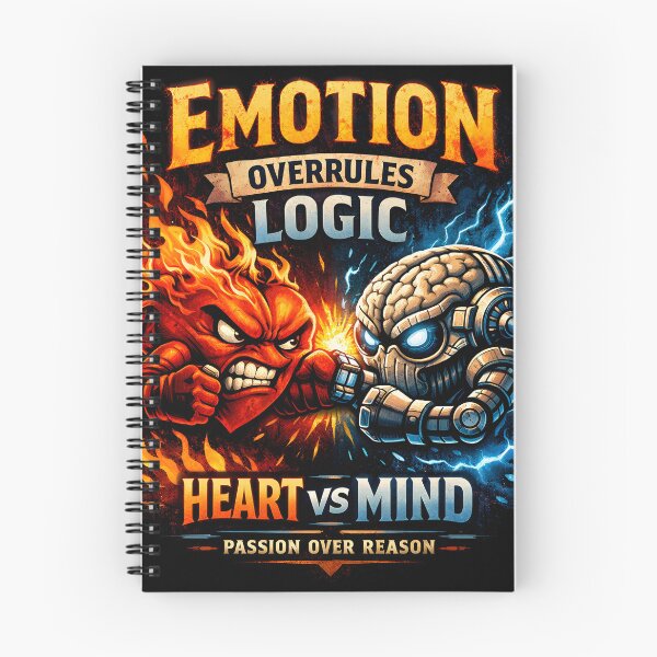 Item preview, Emotion Overrules Logic – Heart vs Mind. Passion Over Reason designed and sold by Atelier Éternelle.