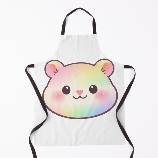 Item preview, Rainbow Gradient Kawaii Hamster Face Cute designed and sold by Owcomm.