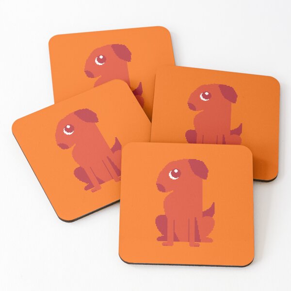 Item preview, Retro 90s Red Puppy Pixel Art designed and sold by maristrabelli.